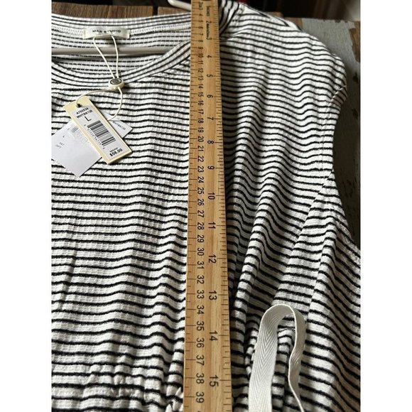 Max Studio women's black and white sleeveless top/coverup size L NWT - Picture 8 of 10